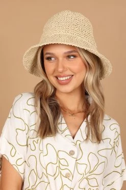 Talia Crochet Hat - Natural