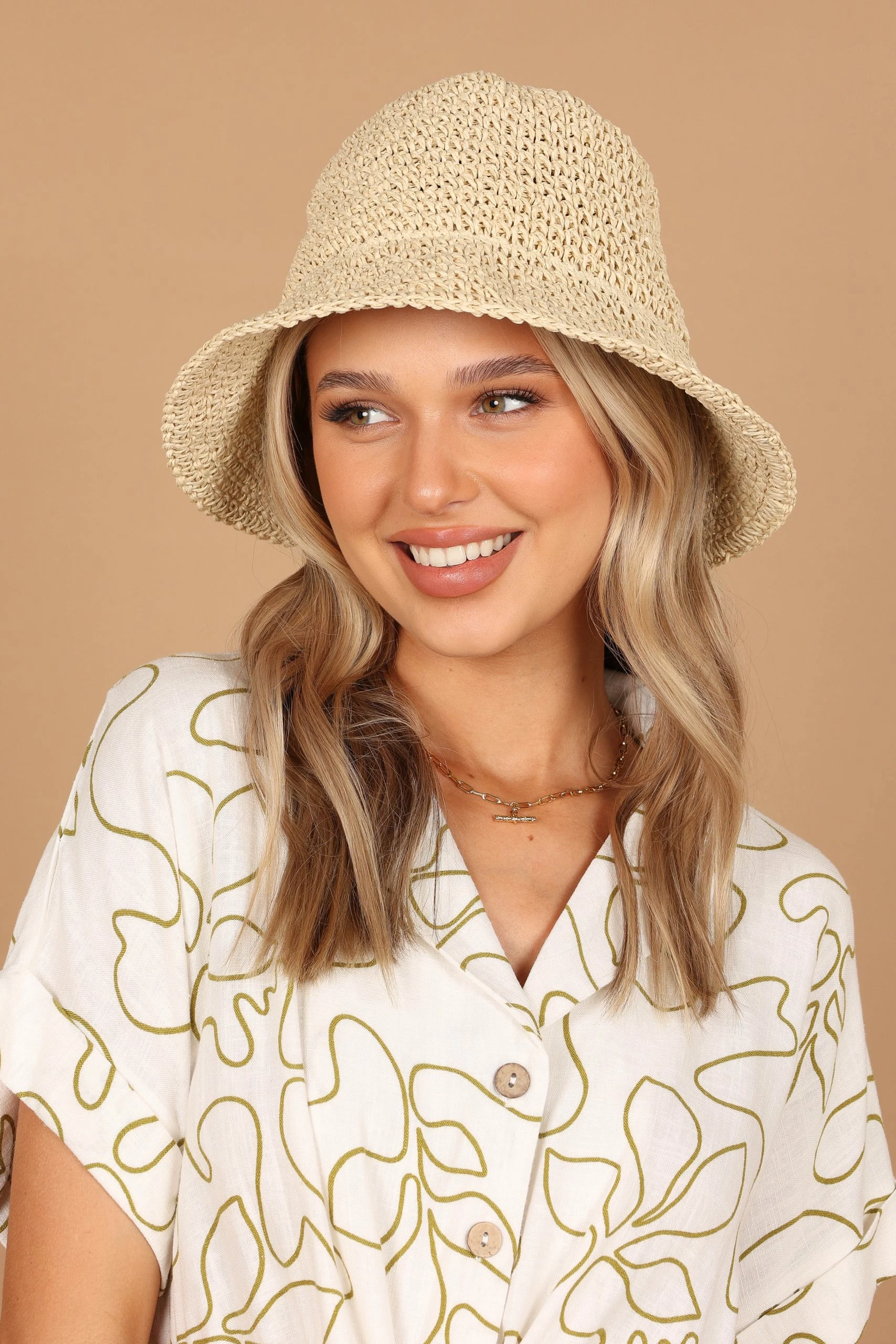 Talia Crochet Hat - Natural 1 Talia Crochet Hat - Natural