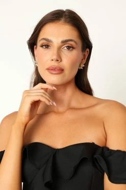 Talon Statement Earrings - Gold -Dress Shop petal and pup usa accessories talon statement earrings gold one size 33951049318577