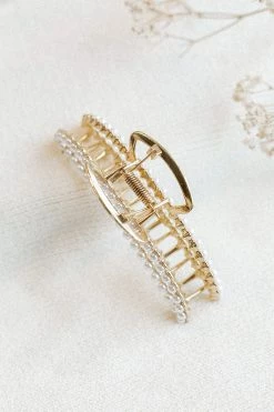 Triska Hairclip - Pearl 12 Triska Hairclip - Pearl -Dress Shop petal and pup usa accessories triska hairclip pearl one size 31375028650161