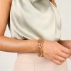 Valentina Chain Bracelet 3 Pack - Gold