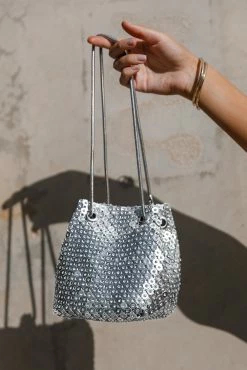 Valentina Embellished Bag - Silver