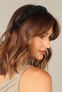 Vera Embellished Headband - Black -Dress Shop petal and pup usa accessories vera embellished headband black one size 32772932567217