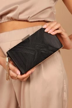 Viva Clutch - Black -Dress Shop petal and pup usa accessories viva clutch black one size 32394372219057