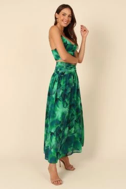 Angel Maxi Skirt - Green -Dress Shop petal and pup usa bottoms angel maxi skirt green 32264748368049