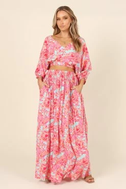 Berry Skirt - Pink -Dress Shop petal and pup usa bottoms berry skirt pink 31940216783025