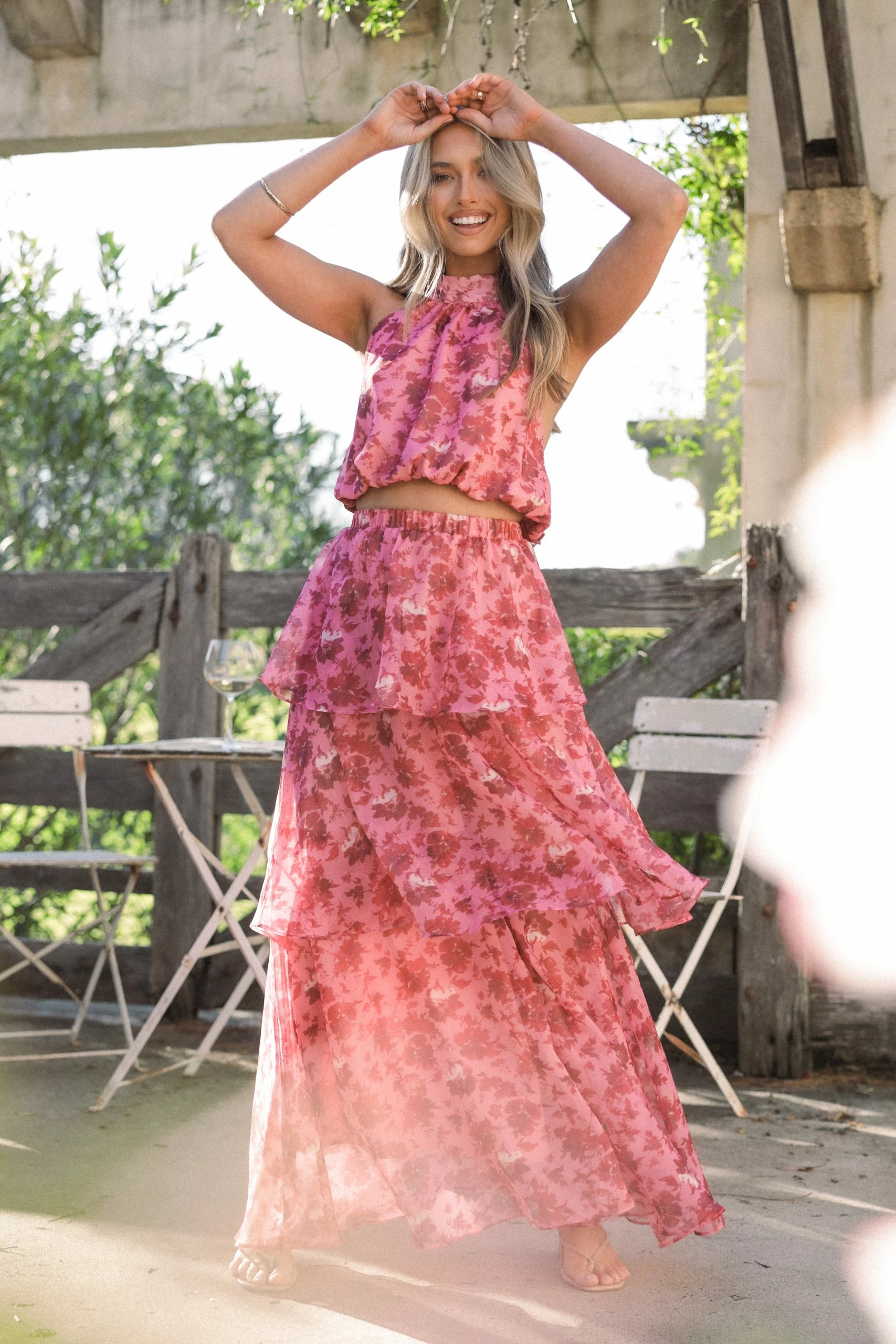 Blaise Frill Skirt - Pink 1 Blaise Frill Skirt - Pink