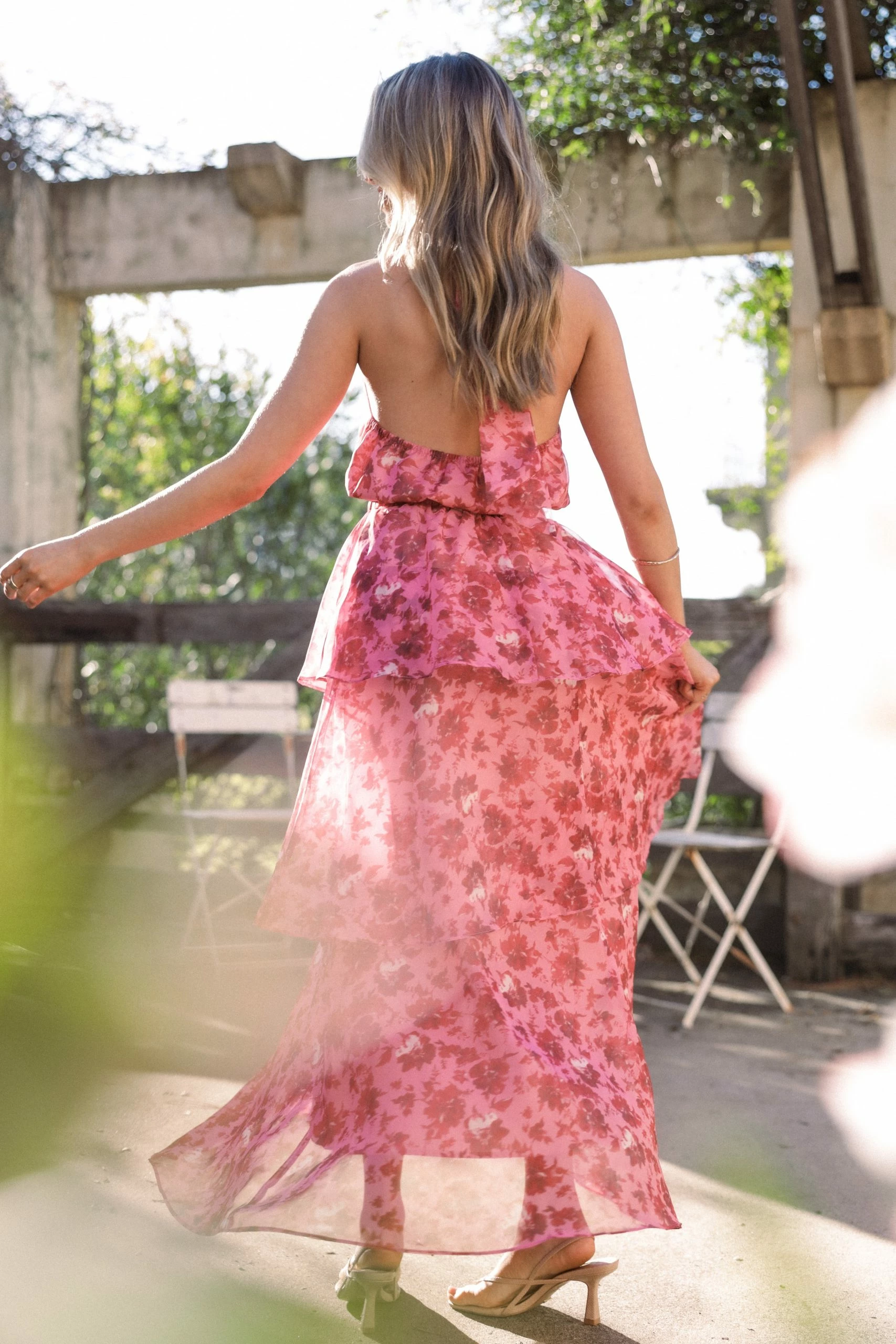 Blaise Frill Skirt - Pink 2 Blaise Frill Skirt - Pink - Image 2