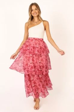 Blaise Frill Skirt - Pink 18 Blaise Frill Skirt - Pink -Dress Shop petal and pup usa bottoms blaise frill skirt pink 33994873831601