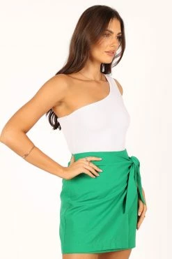 Bronte Mini Skirt - Green -Dress Shop petal and pup usa bottoms bronte mini skirt green 33629951787185