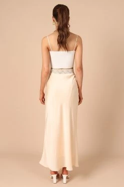 Camilla Skirt - Cream -Dress Shop petal and pup usa bottoms camilla skirt cream 32164323229873