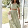 Cecily High Waisted Maxi Skirt - Sage