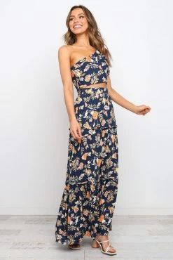 Deaville Skirt - Navy -Dress Shop petal and pup usa bottoms deaville skirt navy 15245621395530