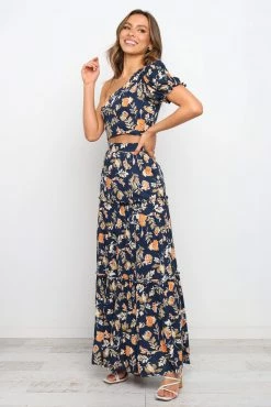 Deaville Skirt - Navy -Dress Shop petal and pup usa bottoms deaville skirt navy 15245622542410