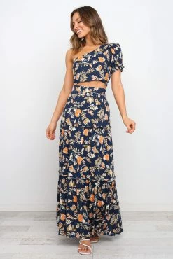 Deaville Skirt - Navy -Dress Shop petal and pup usa bottoms deaville skirt navy 29512192295089