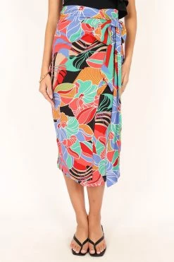 Estelle Midi Skirt - Blue Multi 14 Estelle Midi Skirt - Blue Multi -Dress Shop petal and pup usa bottoms estelle midi skirt blue multi 33836344049841