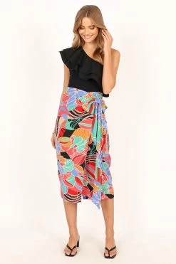 Estelle Midi Skirt - Blue Multi 15 Estelle Midi Skirt - Blue Multi -Dress Shop petal and pup usa bottoms estelle midi skirt blue multi 33836344082609