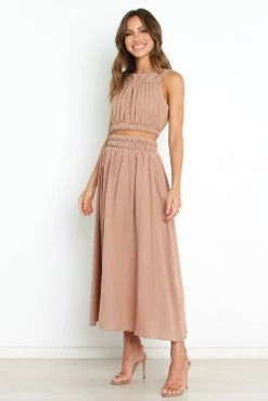 Eva Skirt - Brown -Dress Shop petal and pup usa bottoms eva skirt brown 31624492351665