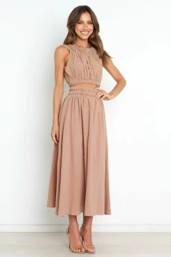 Eva Skirt - Brown -Dress Shop petal and pup usa bottoms eva skirt brown 31624492417201