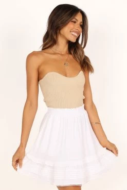 Freya Skirt - White -Dress Shop petal and pup usa bottoms freya skirt white 33453712507057