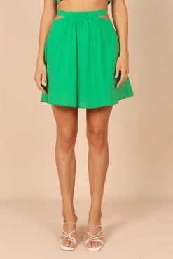 Julia Mini Skirt - Green -Dress Shop petal and pup usa bottoms julia mini skirt green 32196010016945
