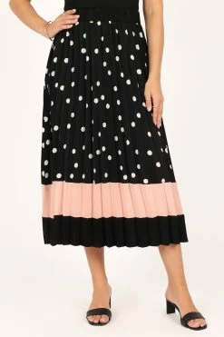 Katarina Midi Skirt - Black -Dress Shop petal and pup usa bottoms katarina midi skirt black 33549819478193