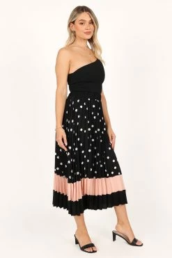 Katarina Midi Skirt - Black -Dress Shop petal and pup usa bottoms katarina midi skirt black 33549819609265