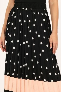 Katarina Midi Skirt - Black -Dress Shop petal and pup usa bottoms katarina midi skirt black 33549819642033