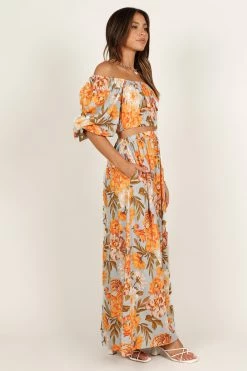 Kiara Maxi Skirt - Pale Blue -Dress Shop petal and pup usa bottoms kiara maxi skirt pale blue 33207280566449