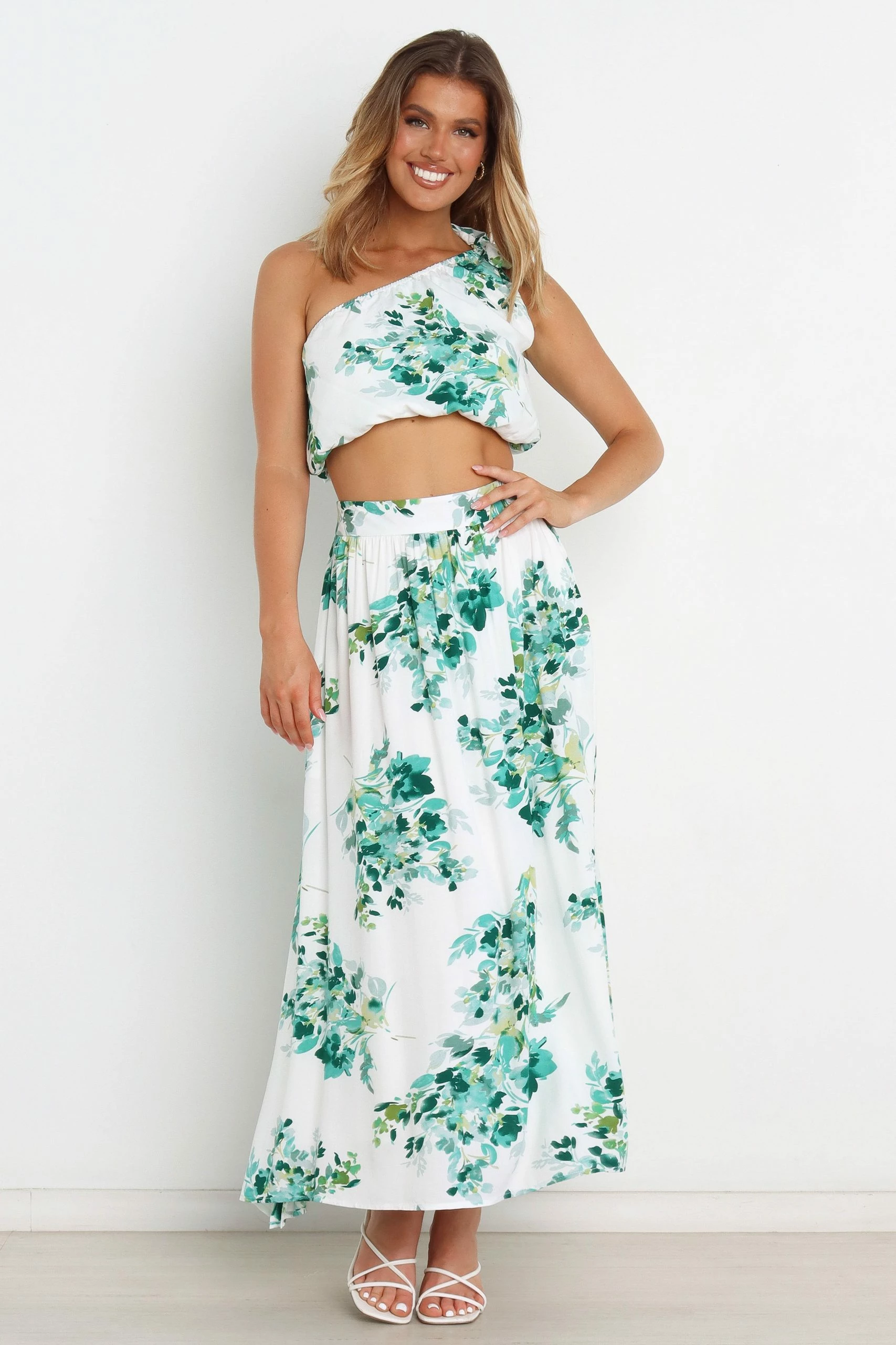 Laura Skirt - White Floral 1 Laura Skirt - White Floral