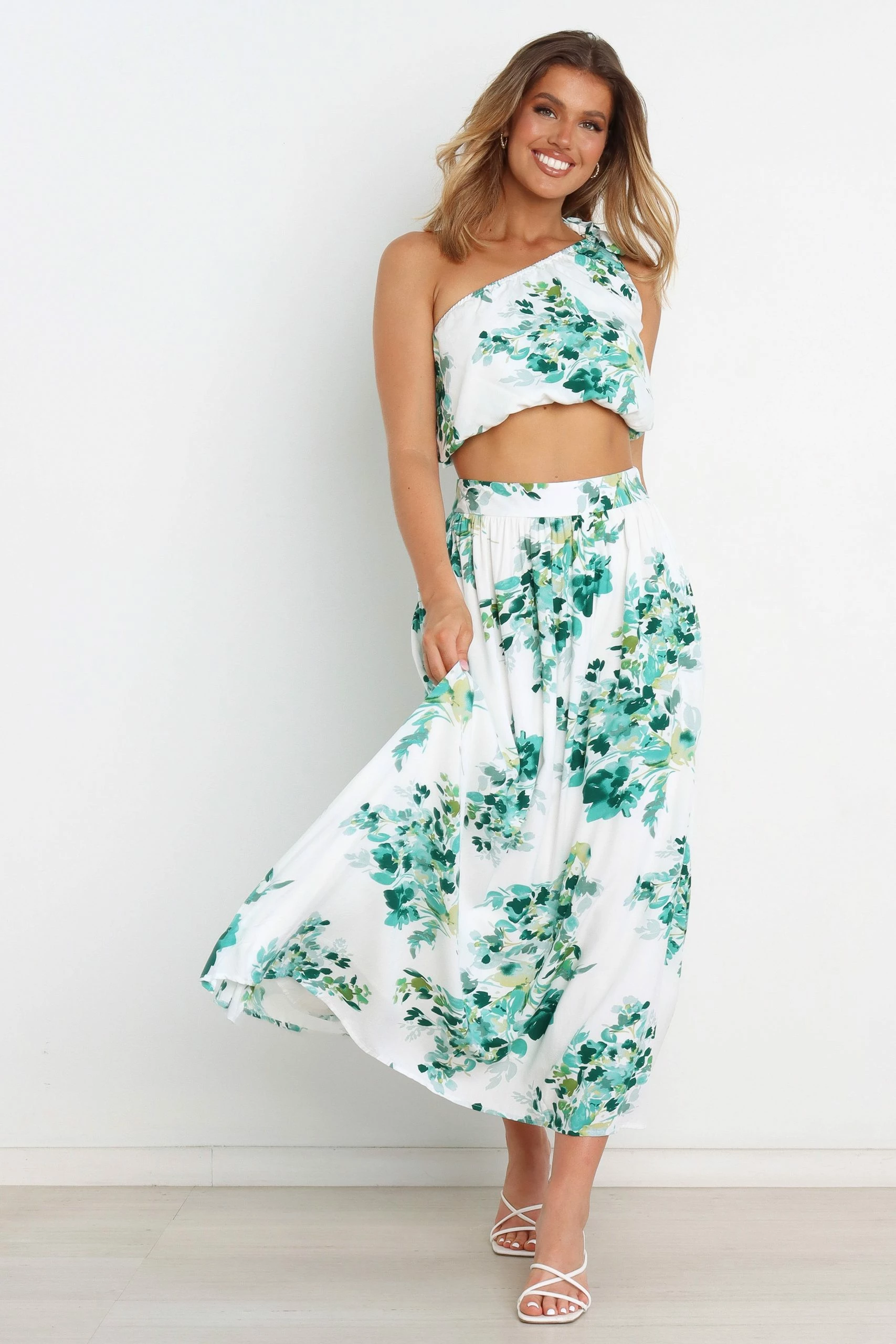 Laura Skirt - White Floral 2 Laura Skirt - White Floral - Image 2