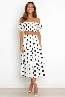 Mae Skirt - White -Dress Shop petal and pup usa bottoms mae skirt white 31338339762353