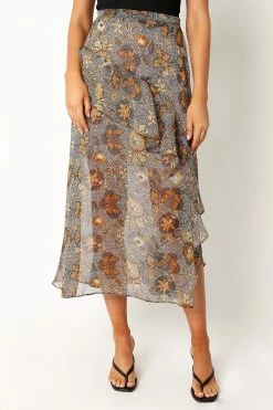 Memphis Frill Skirt - Gold -Dress Shop petal and pup usa bottoms memphis frill skirt gold 34011649441969