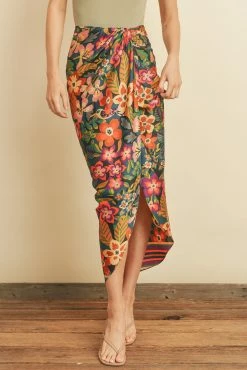 Moana Midi Skirt - Nightfall Rio