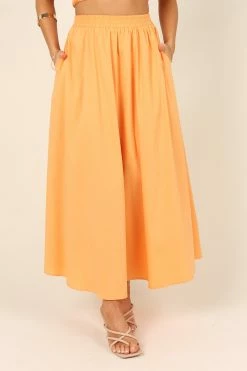 Molly Skirt - Orange -Dress Shop petal and pup usa bottoms molly skirt orange 32050657099953