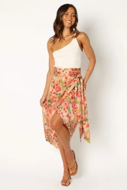 Morgan Wrap Skirt - Floral -Dress Shop petal and pup usa bottoms morgan wrap skirt floral 33987169845425