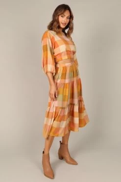 Nazzano Skirt - Rust -Dress Shop petal and pup usa bottoms nazzano skirt rust 32721961025713