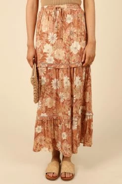 Osani Skirt - Brown -Dress Shop petal and pup usa bottoms osani skirt brown 32690590056625