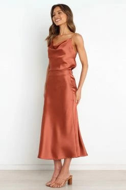 Persia Skirt - Rust -Dress Shop petal and pup usa bottoms persia skirt rust 30575943909553