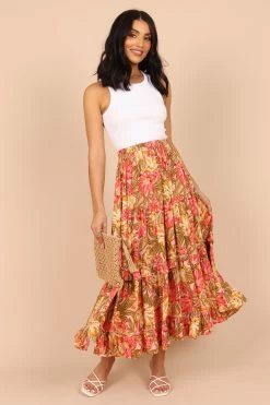 Pissaro Maxi Skirt - Floral -Dress Shop petal and pup usa bottoms pissaro maxi skirt floral 32399556968625