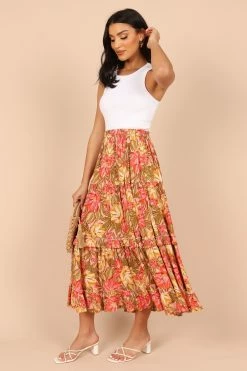 Pissaro Maxi Skirt - Floral -Dress Shop petal and pup usa bottoms pissaro maxi skirt floral 32399557034161