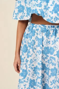 Sienna Skirt - Blue -Dress Shop petal and pup usa bottoms sienna skirt blue 31881319645361