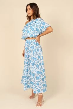 Sienna Skirt - Blue -Dress Shop petal and pup usa bottoms sienna skirt blue 32100850925745