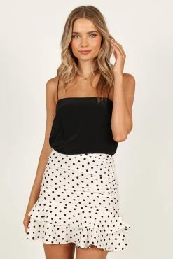 Tegan Ruffle Mini Skirt - White -Dress Shop petal and pup usa bottoms tegan ruffle mini skirt white 33351116587185