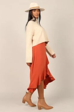 Tiffy Skirt - Rust -Dress Shop petal and pup usa bottoms tiffy skirt rust 32689716625585