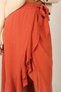 Tiffy Skirt - Rust -Dress Shop petal and pup usa bottoms tiffy skirt rust 32689716658353