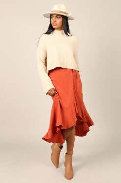 Tiffy Skirt - Rust -Dress Shop petal and pup usa bottoms tiffy skirt rust 32689716691121
