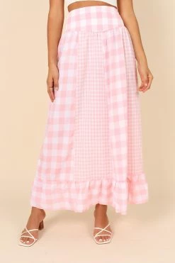 Victoria Skirt - Pink -Dress Shop petal and pup usa bottoms victoria skirt pink 32041016623281