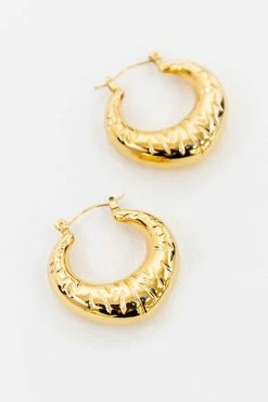 Dress Shop 23 14k Gold Hoop Earrings - Gold