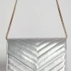 Metallic Crossbody Bag - Silver